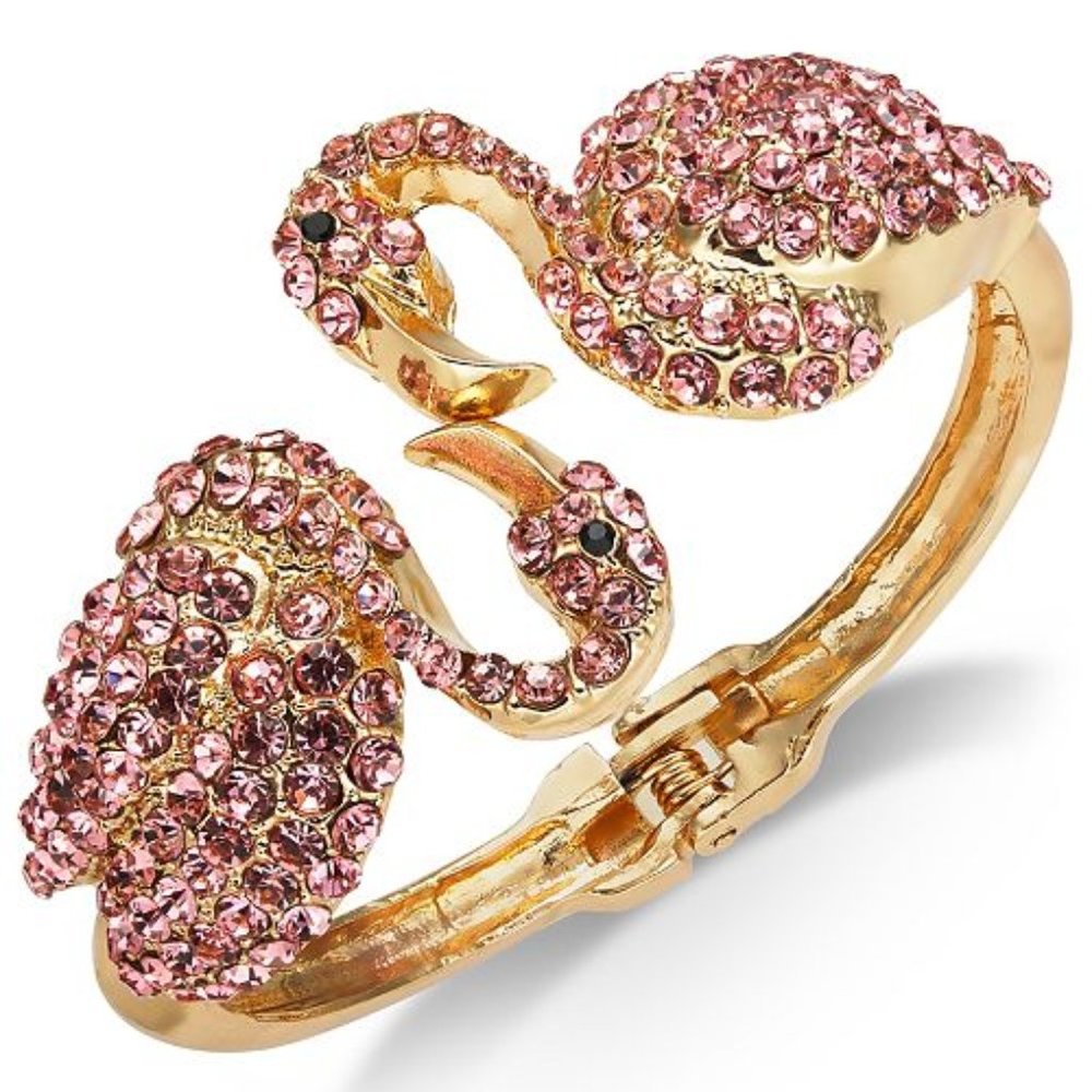 Thalia Sodi Pavé Flamingo Cuff Bracelet